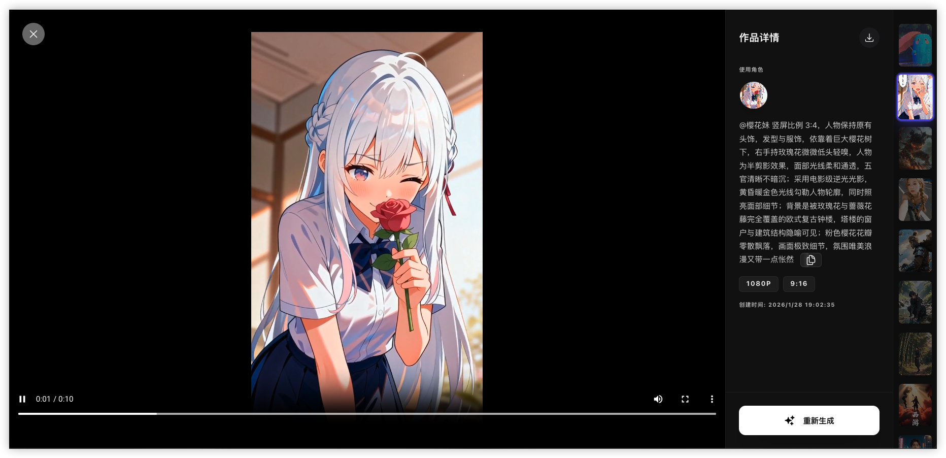 首尾帧生成：自动补全流畅过渡